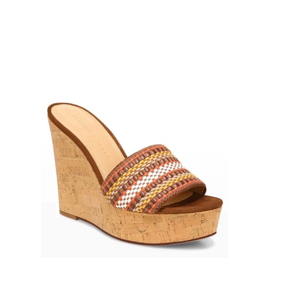 Veronica Beard
Dali Sand Suede Peep-Toe Wedge Platform Sandals size 5.5 women - Picture 4 of 13